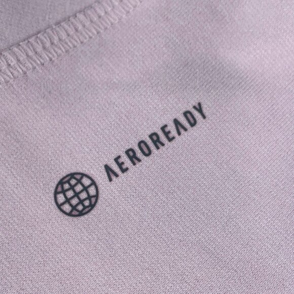 Adidas Aeroready Crewneck Sweatshirt Women's XL Purple Cropped Oversized - Picture 6 of 9